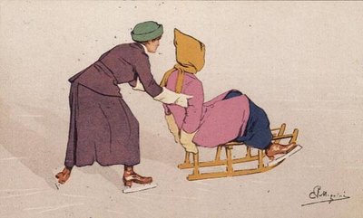 Bir Yardım Eli (renkli taş) by Carlo Pellegrini