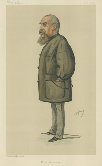 Kaptan Sir Richard Francis Burton (renkli taş) by Carlo Pellegrini
