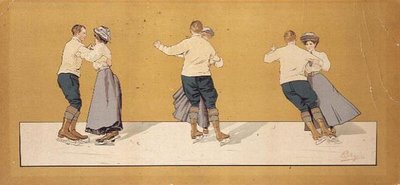 Artistik Patinaj Üçlemesi (renkli taş) by Carlo Pellegrini
