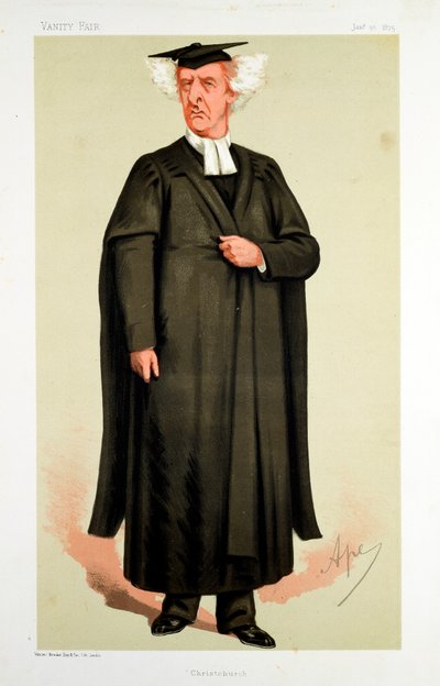 Henry George Liddell, İngiliz bilim adamı, 1875 by Carlo Pellegrini