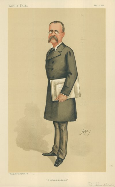 Tümgeneral Sir Charles Warren, Bechuanaland, 6 Şubat 1886, Vanity Fair karikatürü by Carlo Pellegrini