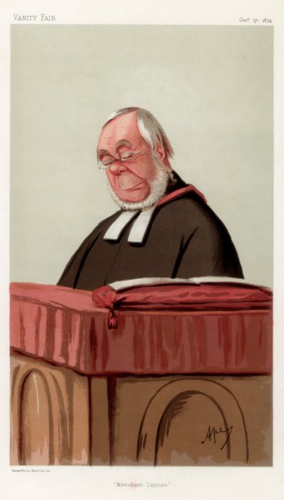 Tüccar Taylors, Muhterem James Augustus Hessey DCL, 1874. by Carlo Pellegrini