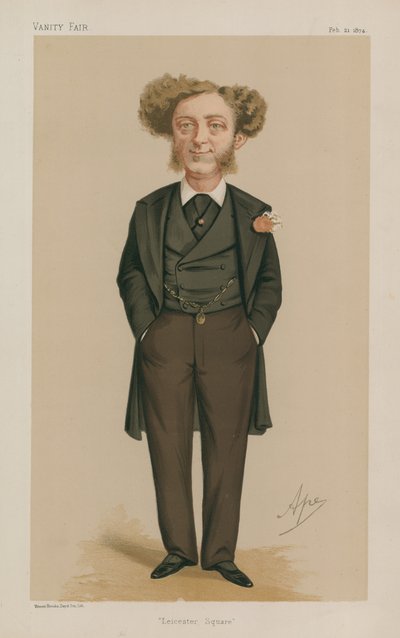 Bay Albert Grant Milletvekili; Leicester kare; 21 Şubat 1874; Vanity Fuarı; karikatür by Carlo Pellegrini