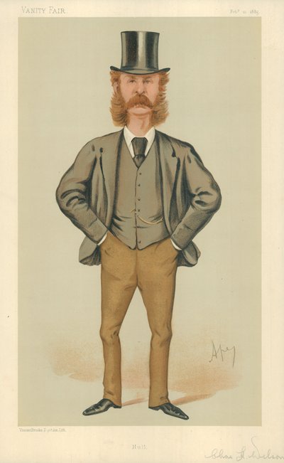 Bay Charles Henry Wilson, Hull, 21 Şubat 1885, Vanity Fair karikatürü by Carlo Pellegrini