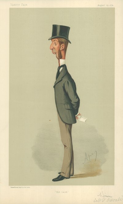 Bay Rowland Winn, Kirpik, 29 Ağustos 1874, Vanity Fair karikatürü by Carlo Pellegrini