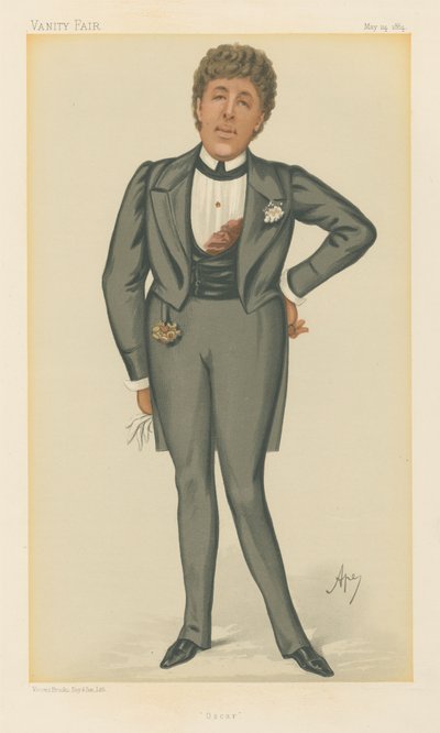 Oscar, Oscar Wilde (Vanity Fair serisi) by Carlo Pellegrini