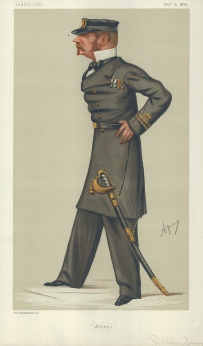 Sir Allen Young, Alleno, 15 Aralık 1877, Vanity Fair karikatürü by Carlo Pellegrini