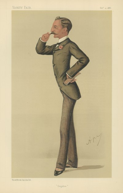 Saygıdeğer Sidney Herbert (renkli taş) by Carlo Pellegrini