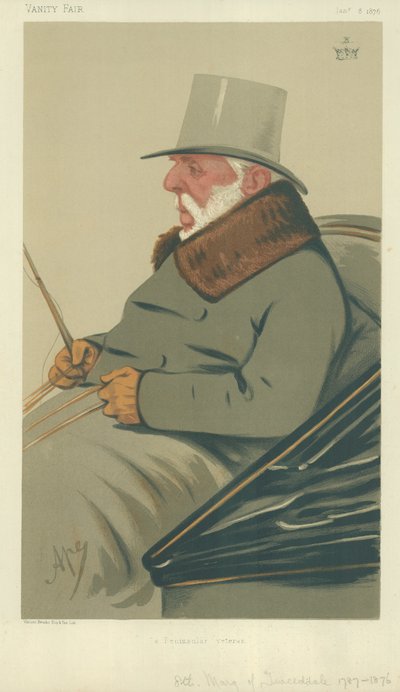 Tweddale Marquis, Bir Yarımadalı Kıdemli, 8 Ocak 1876, Vanity Fair karikatürü by Carlo Pellegrini