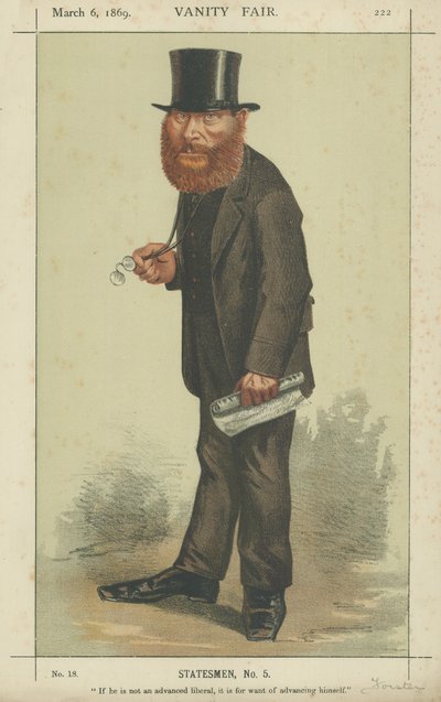 Sağ Hon WE Forster by Carlo Pellegrini
