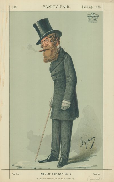 Vikont Ranelagh, Gönüllü olmayı başardı, 25 Haziran 1870, Vanity Fair karikatürü by Carlo Pellegrini