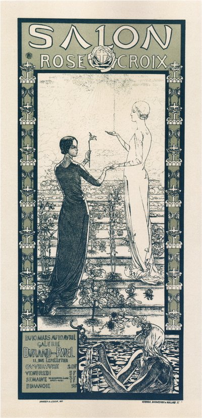 Rose & Cross Society Sergisi by Carlos Schwabe