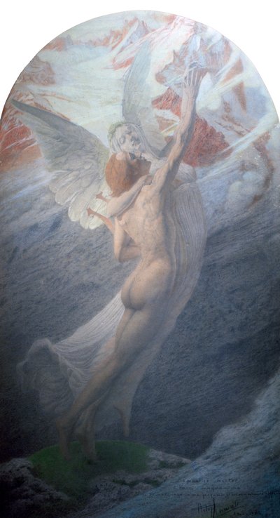 İlham, 1902 by Carlos Schwabe