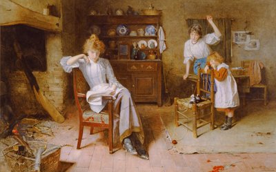 Boşta Kalma Anları (kağıt üzerine sulu boya) by Carlton Alfred Smith