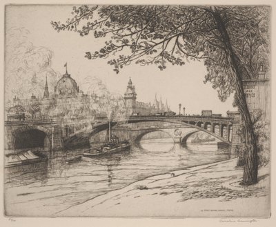 Notre Dame Köprüsü, Paris by Caroline Armington