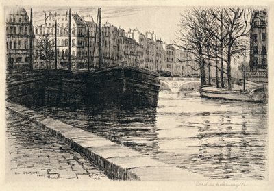Pont St Michel, 1915 by Caroline Helena Armington