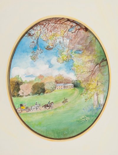 Kıştan Yaza, 2009 (kağıt üzerinde wc) by Caroline Hervey Bathurst