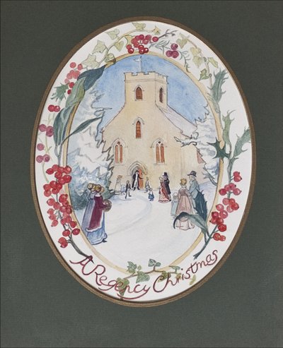 Regency Christmas, 2008 (kağıt üzerinde wc) by Caroline Hervey Bathurst