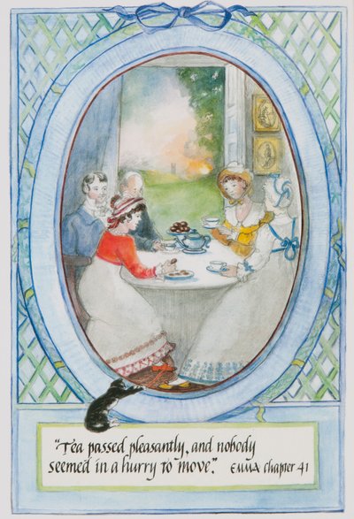 Çay güzel geçti ve kimse taşınmak için acele etmiyor gibiydi, 2010 (kağıt üzerinde wc) by Caroline Hervey Bathurst