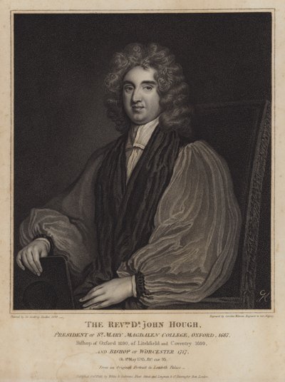 John Hough, İngiliz piskoposu ve Oxford