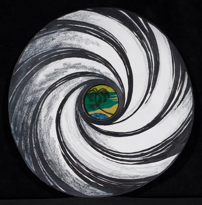 Lense Swirl with Palm Tree, 2005  by Carolyn Hubbard Ford