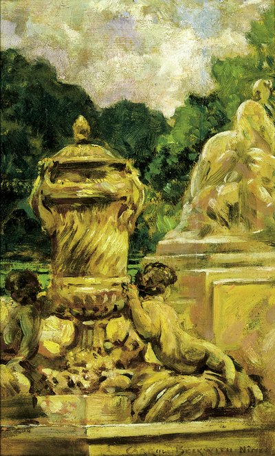 Çeşme Bahçesi, Nimes, Fransa, 1911. by Carroll Beckwith