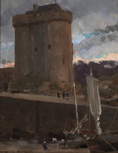 Solidor Kulesi, St. Severin, Normandiya, yak. 1877. by Carroll Beckwith