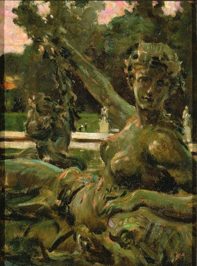 Peri ve Aşk Tanrısı, 1913. by Carroll Beckwith