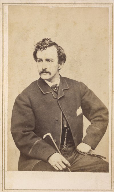 Carte de Visite John Wilkes Booth, 1862 (kartta albüm baskısı) by Case and Co. Silsbee