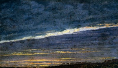 Bulutlu akşam gökyüzü by Caspar David Friedrich