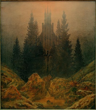 Dağlardaki haç by Caspar David Friedrich