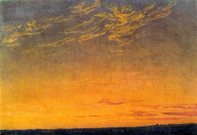Bulutlarla Akşam, Caspar David Friedrich by Caspar David Friedrich