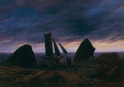 Baltık Denizi Kıyısında Balıkçı Teknesi, c. 1830 by Caspar David Friedrich