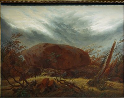 Sonbaharda megalitik mezar by Caspar David Friedrich