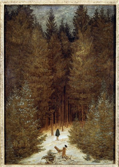 Ormandaki avcı by Caspar David Friedrich