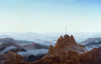 Riesengebirge'de Sabah, Caspar David Friedrich by Caspar David Friedrich