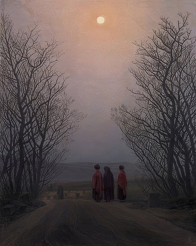 Paskalya sabahı. 1828-35 civarında by Caspar David Friedrich