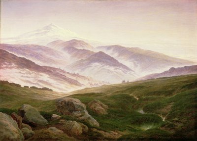 Reisenberg, Devlerin Dağları by Caspar David Friedrich