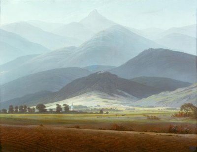 Dev Dağlar manzarası by Caspar David Friedrich