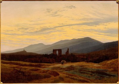 Dev Dağlarda Harabe by Caspar David Friedrich