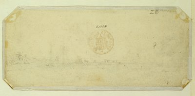 Bir resmin arkasından bir Manzara Kroki by Caspar David Friedrich