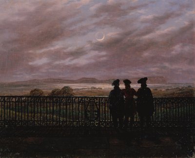 Şairler Vasily Andreyevich Zhukovsky (1783-1852), Sergeyevich Ivan Turgenev (1818-83) ve Aleksandr Ivanovich Turgenev (c.1784-1846), 1820