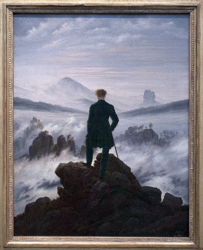 Sis Denizinin Üzerindeki Gezgin, 1817 dolayları by Caspar David Friedrich