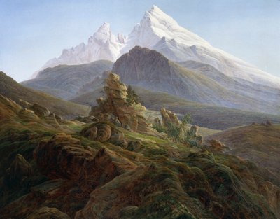 Watzmann (tuval üzerine yağlı boya) by Caspar David Friedrich