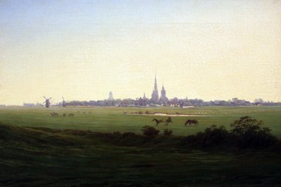 Greifswald yakınlarındaki çayırlar by Caspar David Friedrich