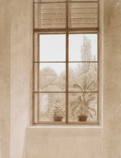 Parka bakan pencere, 1810-1811. by Caspar David Friedrich