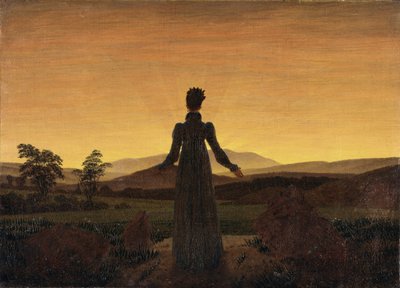 Yükselen Güneşten Önce Kadın, 1818 civarı by Caspar David Friedrich