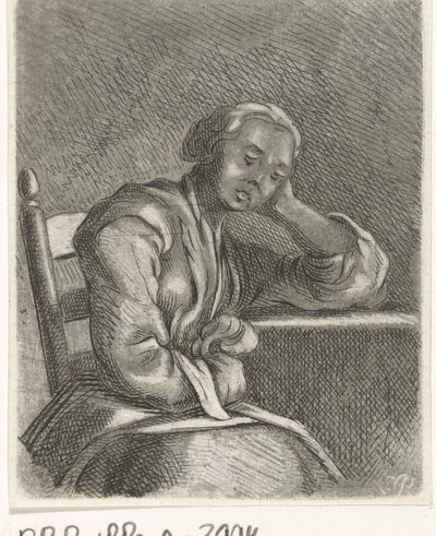 masada uyuyan kız by Caspar Jacobsz. Philips