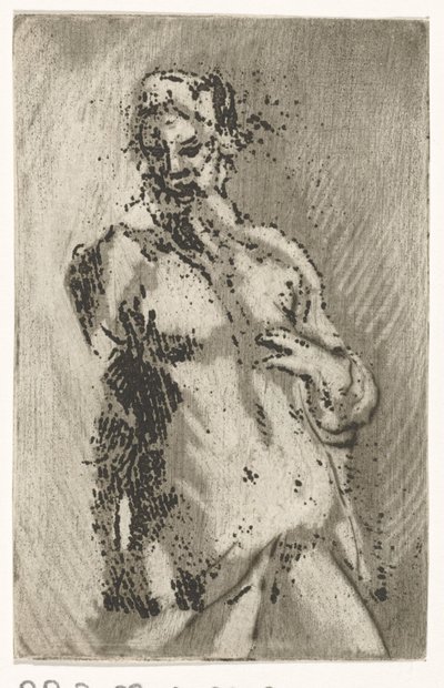 Çıplak adam gövde by Caspar Jacobsz. Philips