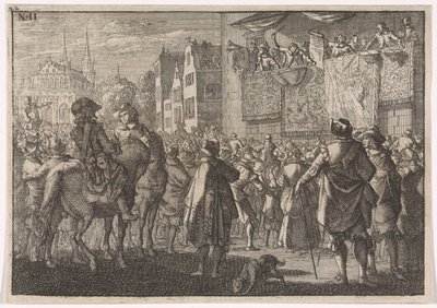 Bir Şehirde Osnabrück Barışının İlanı, 1648 by Caspar Luyken (attributed to)